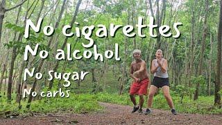 Tough first days of quitting all our addictions | we quit smoking, drinking, sugar and carbs OMG!