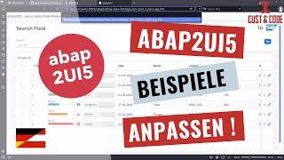 ABAP2UI5 Beispiele - installieren von GitHub - adaptieren für eigene Anwendungen [deutsch]