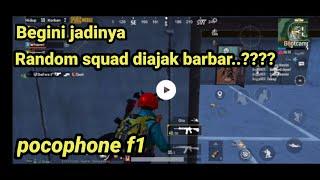 PUBG MOBILE POCOPHONE F1,Squad Random Gameplay