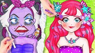 Disney's URSULA Plastic Surgery | The Little Mermaid - Stop Motion Paper