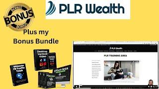 PLR Wealth learn how to profit with PLR , the complete course