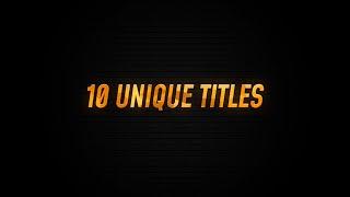 10 Unique Titles Templates for After Effects - Free Download