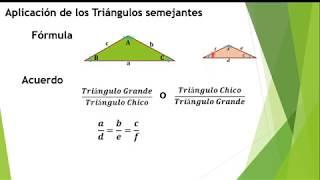 Triángulos semejantes