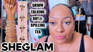 GRWM TALKING SH!T SPILLING TEA WHILE TRYING #SHEGLAM MAKEUP SPENDING MY BDAY W/ MEG THEE STALLION