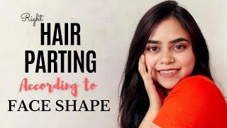 Right HAIR PARTING According to Your Face Shape | Hair Partition Styles | Beautikaaholic