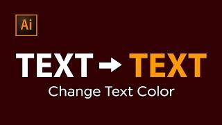 How to Change Text Color In Adobe Illustrator 2024 | Adobe Illustrator Tips & Tricks 2024