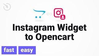 How to add Instagram widget module to Opencart in 2 minutes (2021)