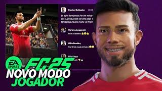 NOVO MODO JOGADOR DO EA FC 25!! GAMEPLAY CONFERINDO TODAS AS NOVIDADES!!