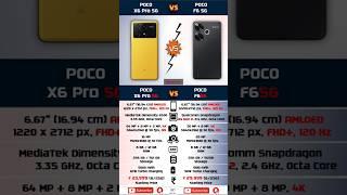 Poco X6 Pro 5G Vs Poco F6 5G | Short comparison #shorts