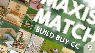BEST MAXIS MATCH CC PACKS PART 2  - Build/Buy CC overview - The Sims 4 [including download links]