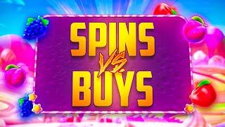 SWEET BONANZA BONUS BUYS VS NORMAL SPINS!