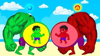 Evolution Of Hulk PREGNANT : ICE Vs FIRE | Animation Skill