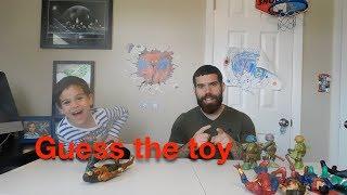 Guess The Toy Game Challenge for kids Lorenzo vs daddy Superheroes Toys