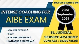 BEST COUCHING INSTITUTE FOR AIBE || COURSE DETAILS || FEE || SYLLABUS #aibe #education #tirupati