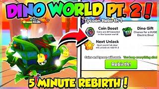 DINO WORLD PART 2!! SUPER FAST REBIRTH METHOD!! (Pet Simulator 99 Roblox)
