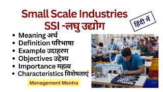 Small Scale Industries | SSIs - Definitions, Examples, Objectives, Importance, Characteristics, Role