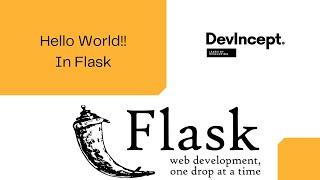 Hello World in Flask | Flask Tutorial | Devincept