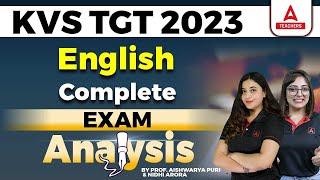 KVS TGT Exam Analysis | KVS TGT Exam Review | KVS TGT Analysis 2023 | KVS TGT English Exam Review