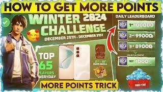 FREE FIRE WINTER CHALLENGE FREE MOBILES PHONES | HOW TO GET MORE POINTS IN WINTER CHALLENGE EVENT