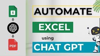 Automate PDF Generation in Excel Using ChatGPT & VBA | Step-by-Step Tutorial