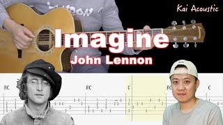 Imagine(John Lennon) | Fingerstyle Guitar Tutorial TAB