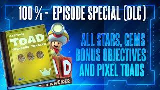 Captain Toad: Treasure Tracker - 100% Episode Special (DLC): All Crowns, Gemsand Bonus Objectives