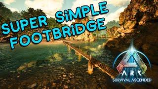 Quick and EASY little bridge build! | Ark Survival Ascended