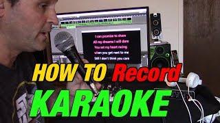 How to Record Karaoke while watching and singing along