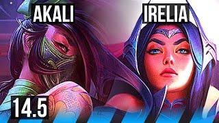 AKALI vs IRELIA (MID) | Comeback, 1400+ games, 6 solo kills, 20/3/5, Legendary | EUW Master | 14.5