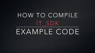 How to compile it sdk examples