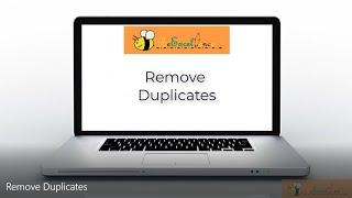 Remove Duplicates in #Excel