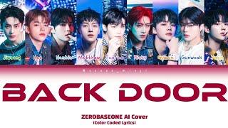 ZEROBASEONE AI Cover 'Back Door' by Stray Kids (Color Coded Lyrics)