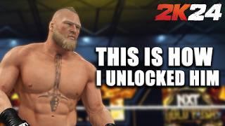 I UNLOCKED BROCK LESNAR IN WWE 2K24