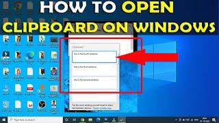How To Open Clipboard in Windows 10 (2022)