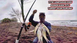 Tips mancing ikan surung dipinggir pantai..!! Jauh dekat lemparan sangat mempengaruhi potensi strike