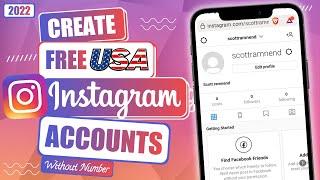 How To Create USA  Instagram Account Without Phone Number 2023