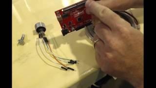 arduino with led strip and rotary encoder - components overview