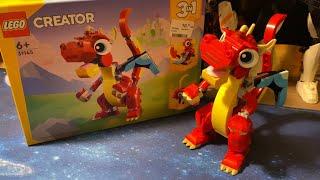 Дракон! Lego Creator - Red Dragon 31145 | Обзор Лего на Русском 