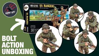 SAVING PRIVATE RYAN MINIATURES - Bolt Action US Rangers Unboxing Warlord Games