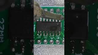 مونتاژ آی سی SMD به روش DRAG SOLDER...