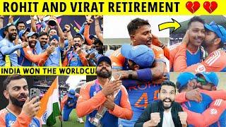 INDIA WON T20 WC ️ ROHIT SHARMA FUNNY DANCE  ROHIT & VIRAT RETIREMENT | IND VS SA 2024 WC FINAL