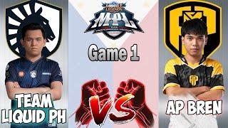 Team Liquid PH vs AP Bren Game 1 | TLPH vs APBR | MPL Philippines Season 15  | MLBB