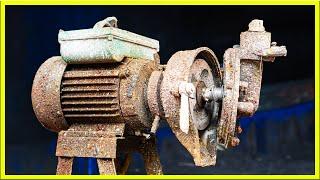 The Vietnamese process of repairing and restoring flour mill motors
