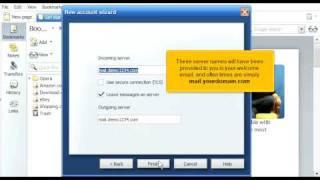 Setting up email accounts in Operamail