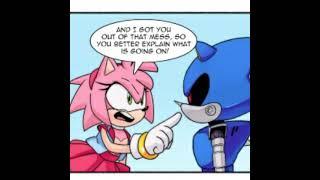 Metal sonic won't stop following Amy~ (Comic Dub)