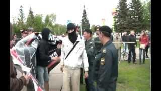 Уфа Первомай 2012, стычки с полицией.MP4