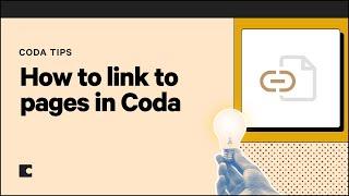 How to link to pages | Coda Tips