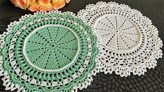 Crocheted napkin, Serving napkin, Katharina