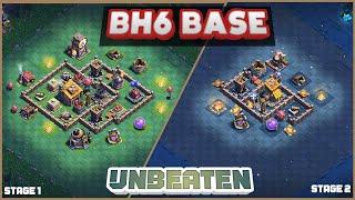 TOP 10 BEST BUILDER HALL 6 BASE  || BH6 BASE WITH LINK || BH6 BASE LAYOUT || BH6 ANTI 3 STAR