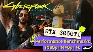 Cyberpunk 2077 RTX 3060 Ti Benchmarks 1080 / 1440 / 4K [ASUS TUF GAMING RTX 3060 Ti OC 8G]